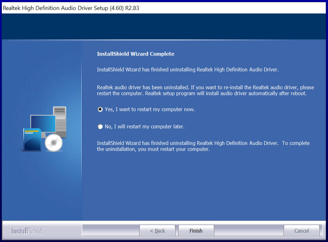 Fix Realtek Audio Driver sound problem