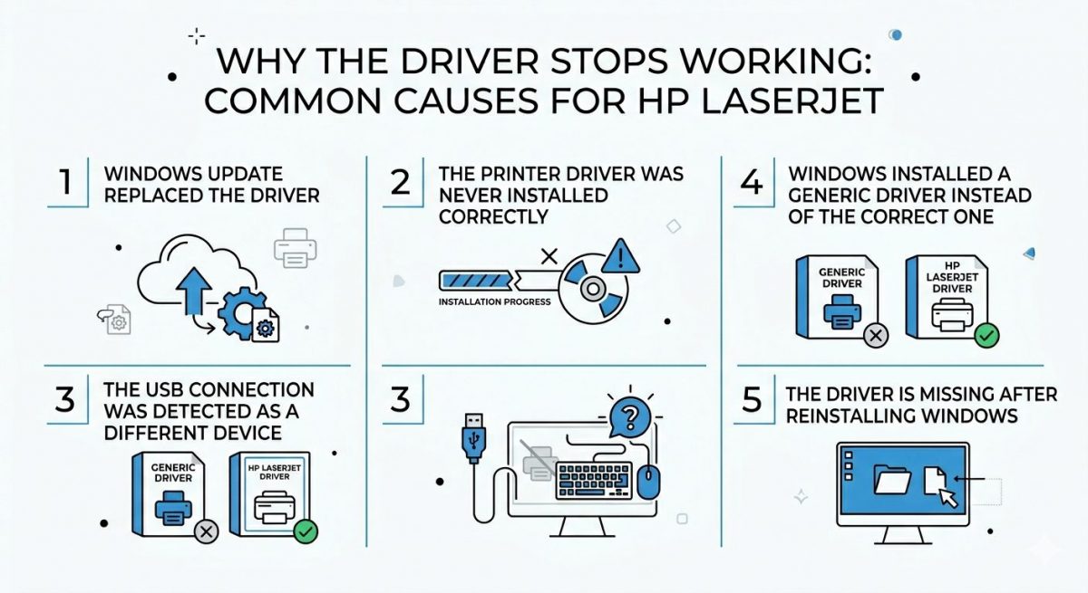 hp laserjet 1020 driver not working fix