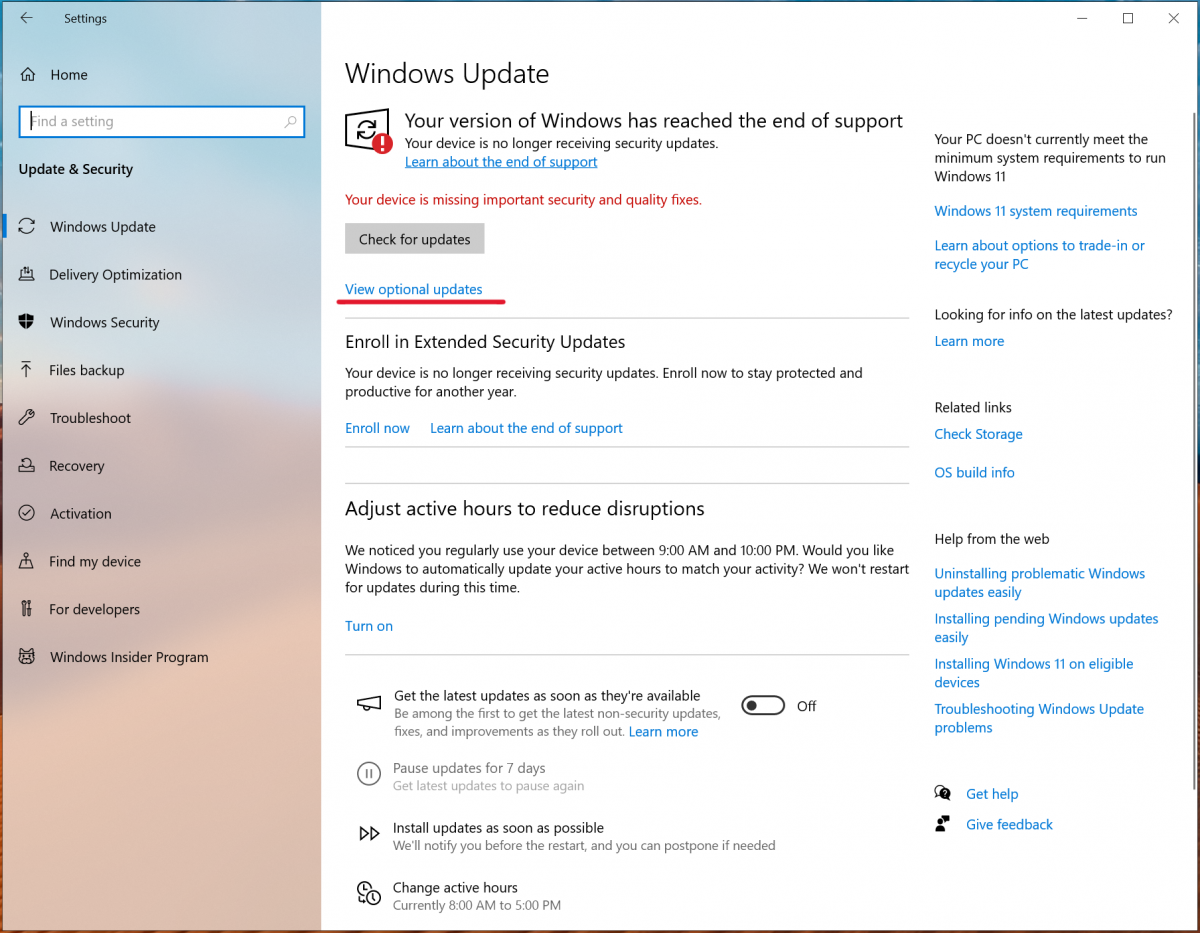 update drivers windows