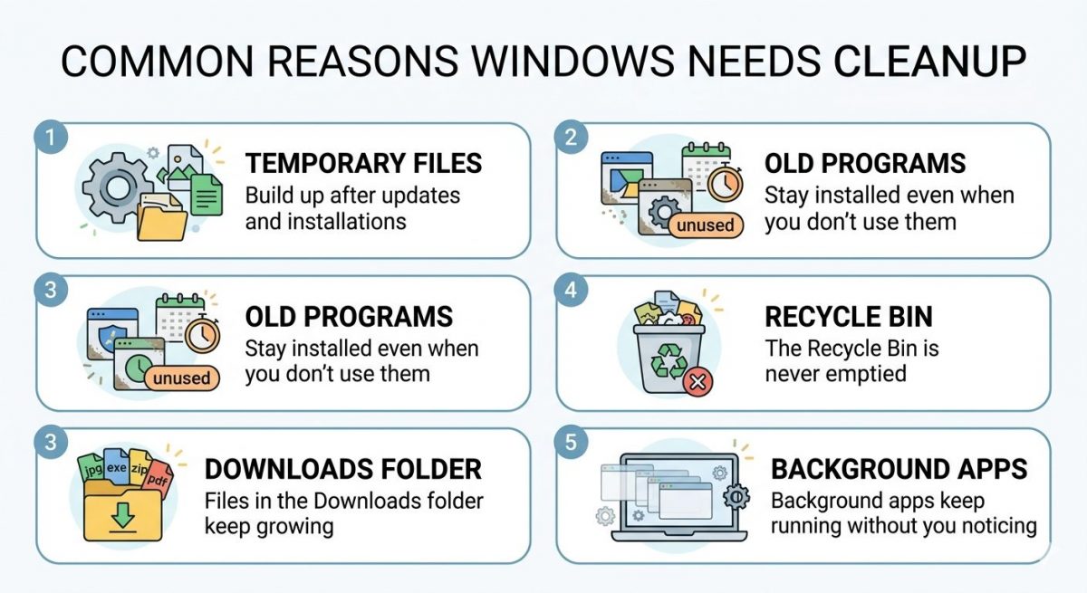 clean up windows safely